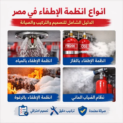 أنواع أنظمة الإطفاء فى مصر